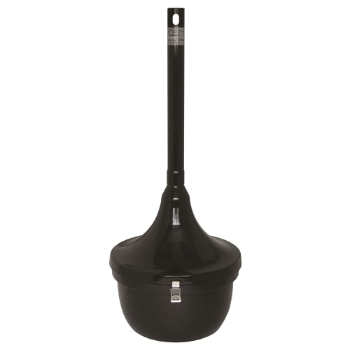 Ex-Cell Smokers' Oasis 4.5 Gallon Cigarette Receptacle, Black Gloss